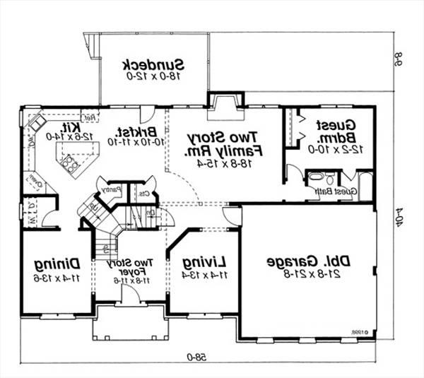 First Floor image of AZALEA-A House Plan